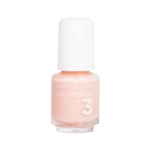 Dazzle Dry Nail Mini Lacquer (Step 3) - Not Quite Nude - A full coverage peaches-and-cream nude. Full coverage cream. (0.17 fl oz)