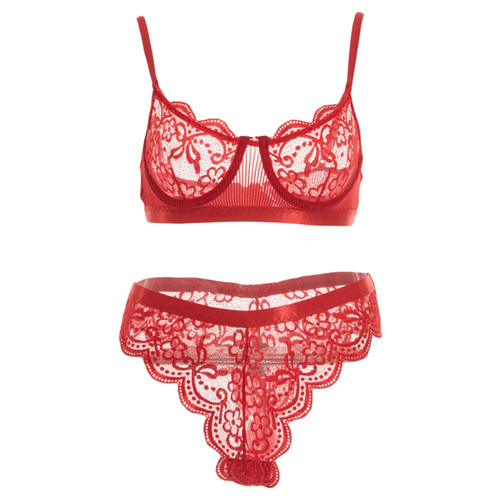 silunma2021 Women Lingerie Sexy Sets Perspective Slim Underwear Lace Bra And Panty Set Push Up Two Piece Lingerie (Large,Red) silunma2021 Women Lingerie Sexy Sets Perspective Slim Underwear Lace Bra And Panty Set Push Up Two Piece Lingerie (Large,Red)