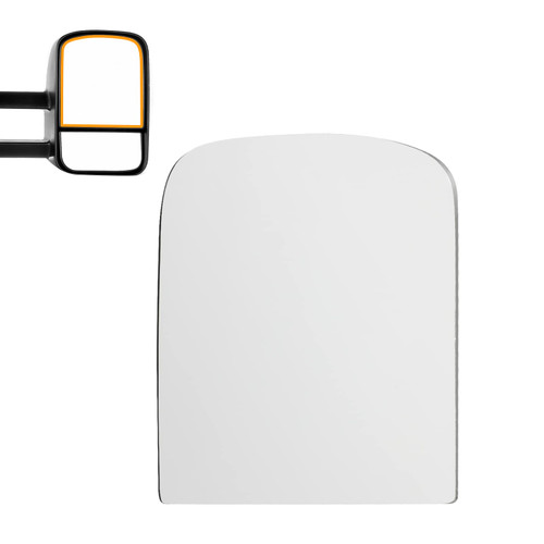 ITOPUP Towing Mirror Glass Fits for 1988-1998 For Chevy/For GMC C1500/K1500 1999-2017 For Chevy/For GMC Silverado Tow Mirror Lens Non-Heated 1 Piece Of Right Side Flat Upper Mirror Glass
