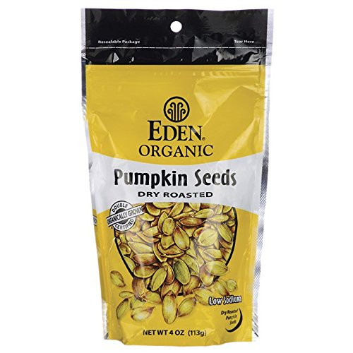 Eden Organic Pumpkin Seeds, Dry Roasted, 4 Oz Eden Organic Pumpkin Seeds, Dry Roasted, 4 Oz