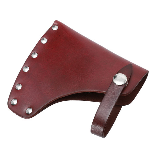 Housoutil Metal Brackets wear- Axe Throwing Target Resistant Hatchet Sheath Leather Axe Holster Axe casing Hatchet Cover Sheath Axe Holster Axe Carrying Survival Axe Cover Camp Axe Metal Stand