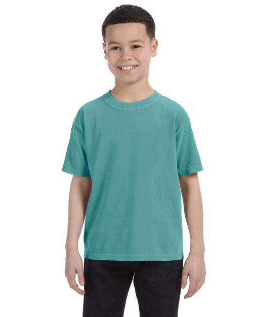 Chouinard 9018 Youth Short Sleeve T-shirt - Seafoam - Medium