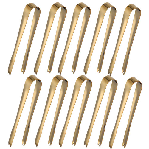 Mini Serving Appetizers Tongs Ice Tongs Sugar Tongs, Stainless Steel Kitchen Tongs Appetizers Tongs for Coffee Bar Tea Party Desserts Party Sugar and Ice Bucket (5.3Inch, Gold) Mini Serving Appetizers Tongs Ice Tongs Sugar Tongs, Stainless Steel Kitchen Tongs Appetizers Tongs for Coffee Bar Tea Party Desserts Party Sugar and Ice Bucket (5.3Inch, Gold)