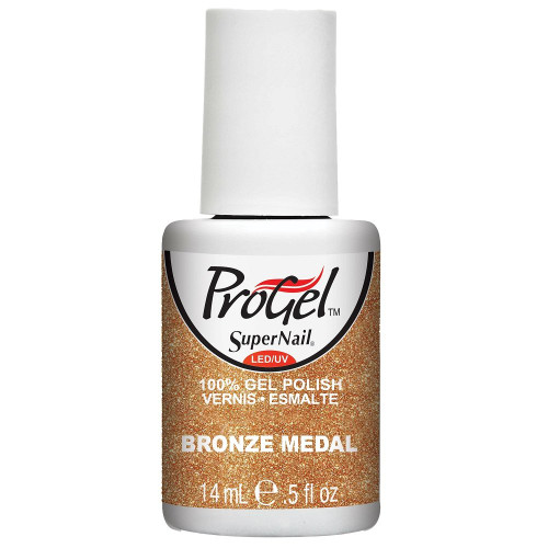 Supernail Gel Polish for Nails, Bronze Medal Glitter, 0.5 Fluid Ounce Supernail Gel Polish for Nails, Bronze Medal Glitter, 0.5 Fluid Ounce