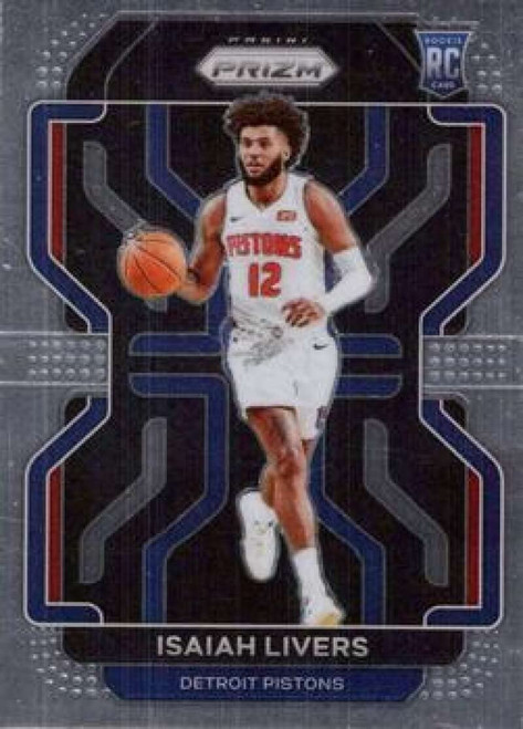 2021-22 Panini Prizm #296 Isaiah Livers Detroit Pistons RC Rookie NBA Basketball Base Trading Card