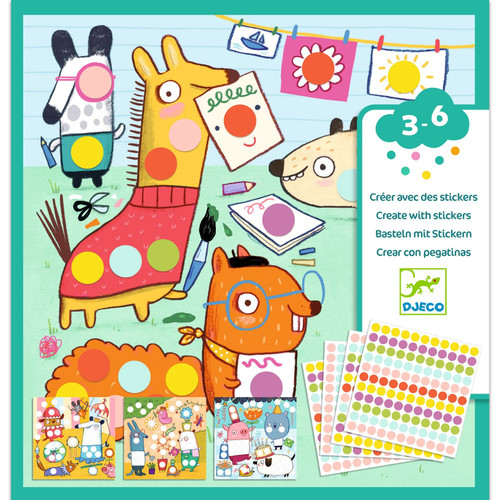 DJECO Sticker Activity Set - Colored Dots