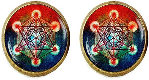 Metatron's Cube Earring, Sacred Geometry Jewelry, Geometric,Jewelry