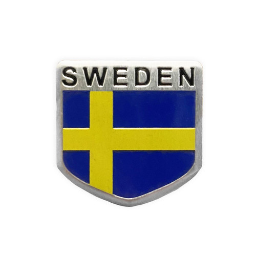 1Pc Swedish Flag Car Stickers Sweden Flags Aluminium Car Decals Logo 1.97inch Auto Body Emblem Badge Decal Bumper Stickers for Cars Truck for Volvo SAAB
