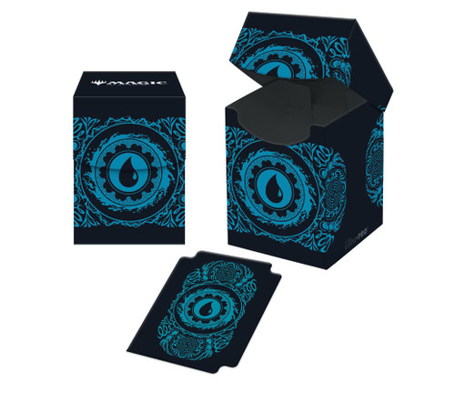 Ultra Pro - Magic: The Gathering Mana 7 Island Deck Box 100+ - Protect Your Cards While On The Go, and Always Be Ready for Battle Against Friends or Enemies with A Stylish Full-Color Deck Box
