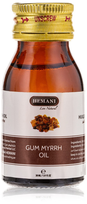 Hemani Gum Myrrh 100% Natural Cold Pressed Halal Essential Oil - 30ml