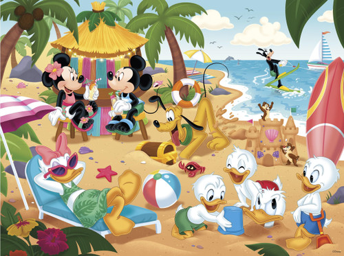 Ceaco - Disney - Mickey & Minnie at The Beach - 300 Piece Jigsaw Puzzle
