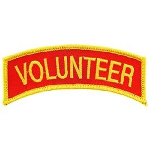 EagleEmblems PM3406 Patch-Fire,Tab,Vfd (Ylw/Red) (1-3/8x4'')
