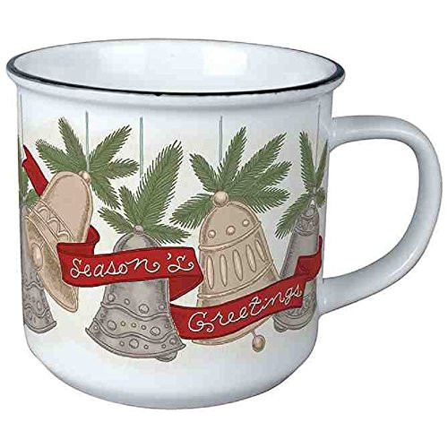 Carson Porcelain Season's Greetings Christmas Vintage Mug Multicolor