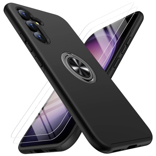 JAME for Samsung Galaxy A54 5G Case with Screen Protector, Galaxy A54 5G Case Slim Fit Shockproof Protective with Ring Kickstand, Dual Layer Protective Heavy Duty Phone Case for Samsung A54 5G-Black JAME for Samsung Galaxy A54 5G Case with Screen Protector, Galaxy A54 5G Case Slim Fit Shockproof Protective with Ring Kickstand, Dual Layer Protective Heavy Duty Phone Case for Samsung A54 5G-Black