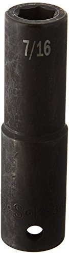 SK Hand Tool 34214 1/2-Inch Drive Deep Impact Socket, 7/16-Inch
