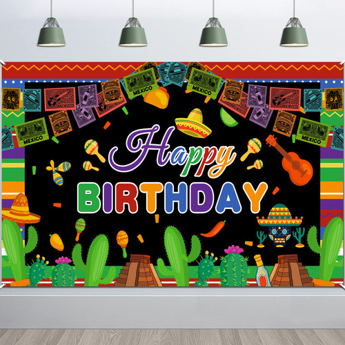 Mexican Happy Birthday Photography Backdrop Fiesta Theme Party Banner Mexican Birthday Party Decorations Supplies Banner Colorful Photography Mexico Cinco De Mayo Carnival Photo Booth Background Mexican Happy Birthday Photography Backdrop Fiesta Theme Party Banner Mexican Birthday Party Decorations Supplies Banner Colorful Photography Mexico Cinco De Mayo Carnival Photo Booth Background