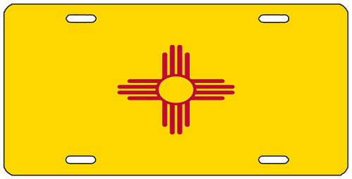 New Mexico State Flag License Plate Novelty Auto Car Tag Vanity Gift NM