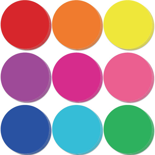 108 Pcs Circle Cutouts Paper Bulletin Board Decorations Assorted Color Circle Shaped Cut Outs Cardboard Round Die Cut for Classroom Decor Teacher Kids DIY Craft Projects Party Supplies