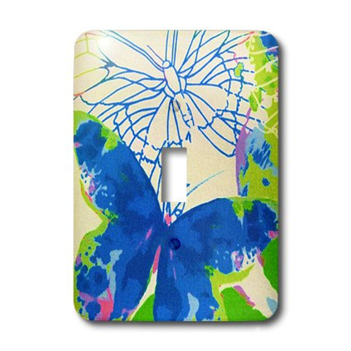3dRose LLC lsp_32058_1 Big Blue Butterfly, Single Toggle Switch 3dRose LLC lsp_32058_1 Big Blue Butterfly, Single Toggle Switch
