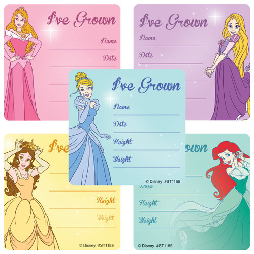 Disney Princesses I've Grown Stickers - Prizes and Giveaways - 100 Per Pack