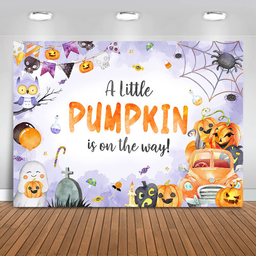 Mocsicka Pumpkin Baby Shower Backdrop Halloween Spider Ghost Baby Shower Background Fall Autumn Truck Baby Shower Party Cake Table Decoration Banner Photo Booth Props (7x5ft) Mocsicka Pumpkin Baby Shower Backdrop Halloween Spider Ghost Baby Shower Background Fall Autumn Truck Baby Shower Party Cake Table Decoration Banner Photo Booth Props (7x5ft)