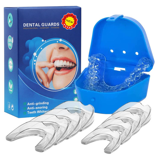 Mouth Guard for Grinding Teeth? VanSerd Mouth Guard for Clenching Teeth at Night, Pack of 8 Upgraded Dental Night Guard Stops Bruxism Teeth Clenching 2 Sizes