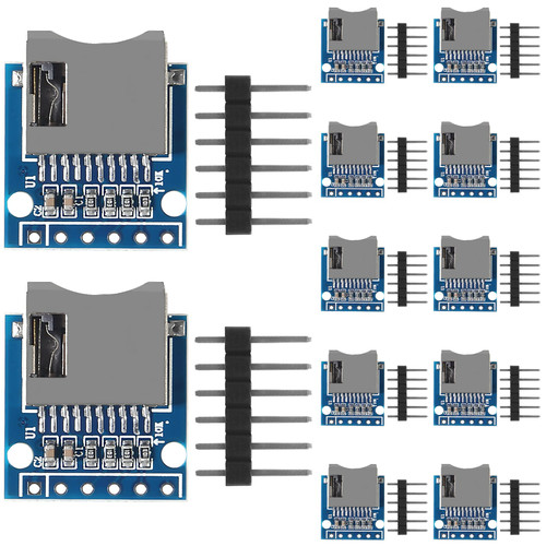 12PCS Micro SD Storage Expansion Board Mini Micro SD TF Card Memory Shield Adapter Module with Pins (12PCS)