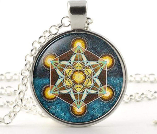 Metatron's Cube Pendant Sacred Geometry Jewelry Necklace Jewelry