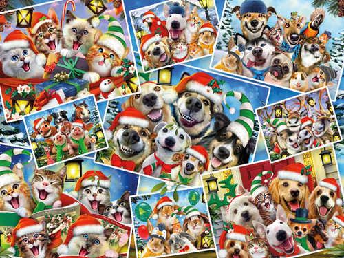Ceaco - Howard Robinson - Selfies - All The Dogs & Cats - 500 Piece Jigsaw Puzzle