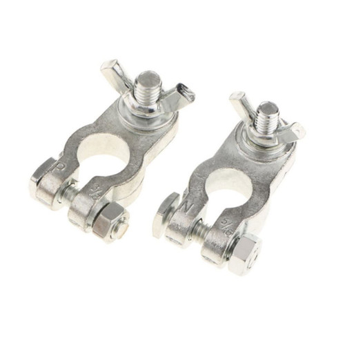 Milisten 1 Pair Car Batteries Brass Washers Cable Connectors Automotive Battery Cable Ends Cable Gland Auto Car Battery Terminals Post Battery Clamp Brass Connector Car Battery Connector