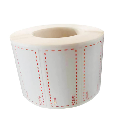 Ciieeo Removable Labels 1 Roll Sticker Blank Labels Blank Stickers Bottle Stickers Bottle Marker Label Self-Adhesive Blank Labels Date Label Tags Kitchen Tags Red Box