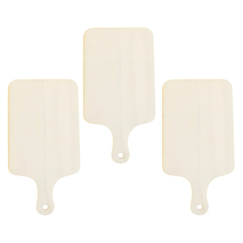 Tofficu 3Pcs Wood Cutting Board with Handle Wooden Chopping Boards Pizza Paddle Multi- function Serving Trays for Meat Cheese Bread Fruit Charcuterie Board Butcher Block Serving Board