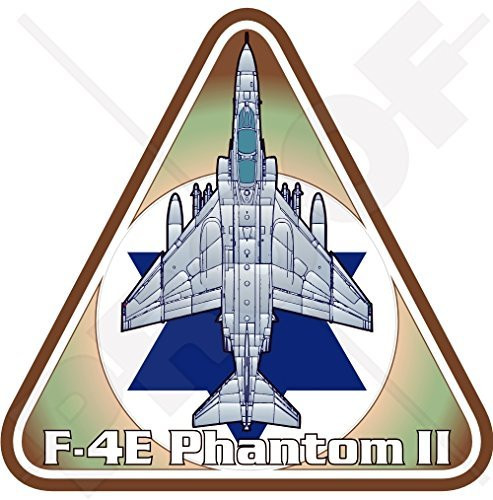 F-4 PHANTOM II ISRAEL McDonnell Douglas F-4E Israeli AirForce IDF 3,7" (95mm) Vinyl Sticker, Decal
