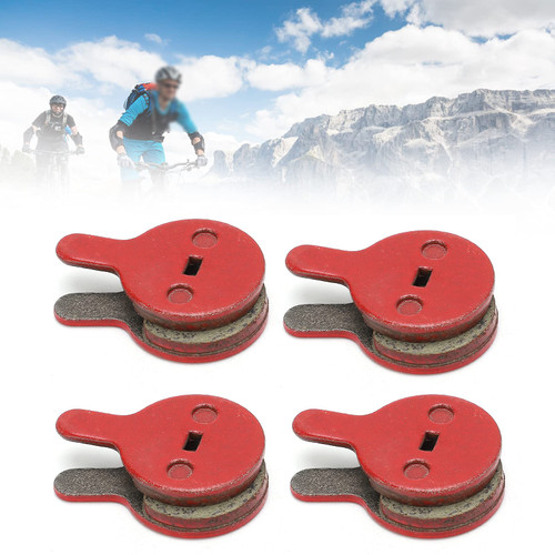 plplaaoo 4 Pairs Resin Brake Pads,Bike Disc Brake Pads,Electric Bike Disc Brake Pad,Bb5 M446 Electric Bike Disc Brake Pad Resin Semi?Metal Mountain Bike Oil Disc Brake Pad