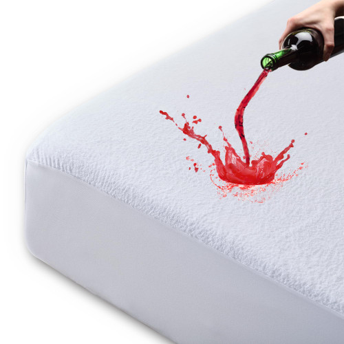 ELVEN HOME Twin Size Waterproof Mattress Protector, Soft Cotton Terry Mattress Protector Breathable Washable, Non-Slip Noiseless Twin Mattress Cover Fitted with Deep Pocket 8-21" ELVEN HOME Twin Size Waterproof Mattress Protector, Soft Cotton Terry Mattress Protector Breathable Washable, Non-Slip Noiseless Twin Mattress Cover Fitted with Deep Pocket 8-21"