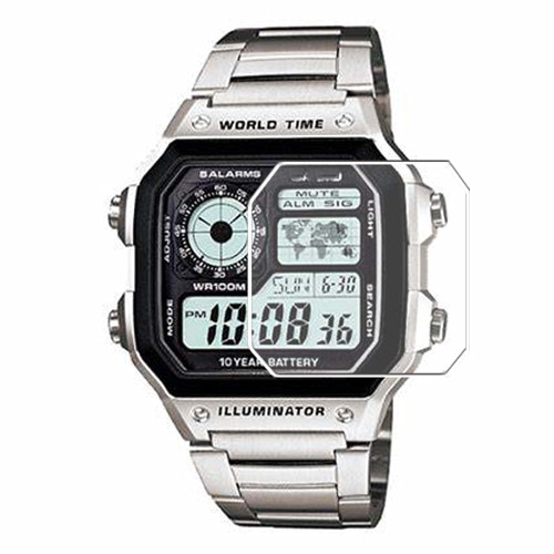 Puccy 3 Pack Screen Protector Film, compatible with casio AE-1200WHD Series -1A AE1200WHD-1A TPU Guard for Smart watch Smartwatch? Not Tempered Glass Protectors ?