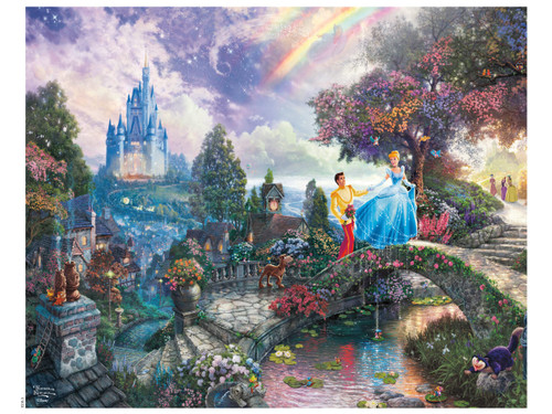 Ceaco - Thomas Kinkade - Disney Dreams Collection - Cinderella - Oversized 1000 Piece Jigsaw Puzzle Ceaco - Thomas Kinkade - Disney Dreams Collection - Cinderella - Oversized 1000 Piece Jigsaw Puzzle