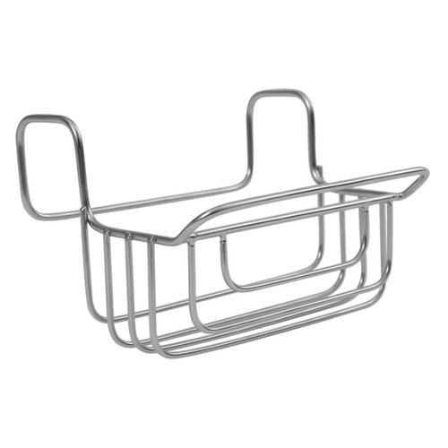 SWOOMEY Sink Drainer Hanging Basket Dish Brush Holder Dish Cloth Hanger Kitchen Sponge Holder Stainless Steel Sink Drying Rack Sink Stainless Steel Sink Rack Draining Rack for Soap Silver
