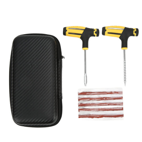 Universal Heavy Duty Tire Repair Kit Repair Punctures and Plug Flats Roadside Emergency Tire Fix Kit Tire Repair Tools Kit