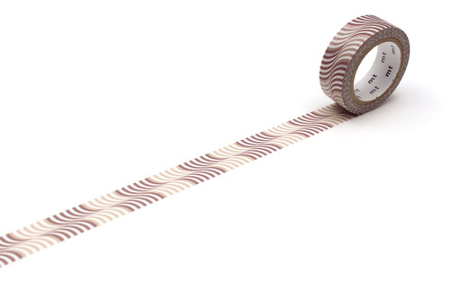 MT Washi Masking Tape - Wave Stripe - 1 Roll