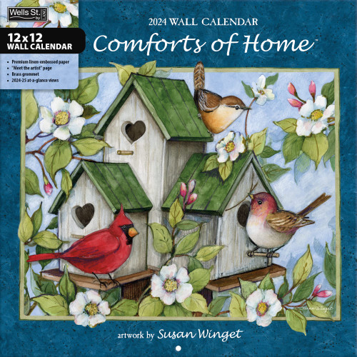 WSBL Comforts of Home 2024 12X12 Wall Calendar (24997001724)