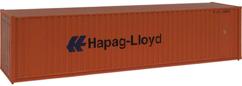Walthers SceneMaster HO Scale Model of Hapag Lloyd 40' Hi Cube Corrugated Container w/Flat Roof,949-8204