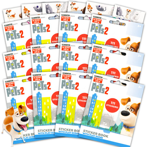 Secret Life of Pets Party Supplies Set - 12 Pack Bundle with Over 1000 Secret Life of Pets Stickers | Secret Life of Pets Party Stickers, Secret Life of Pets Party Favors