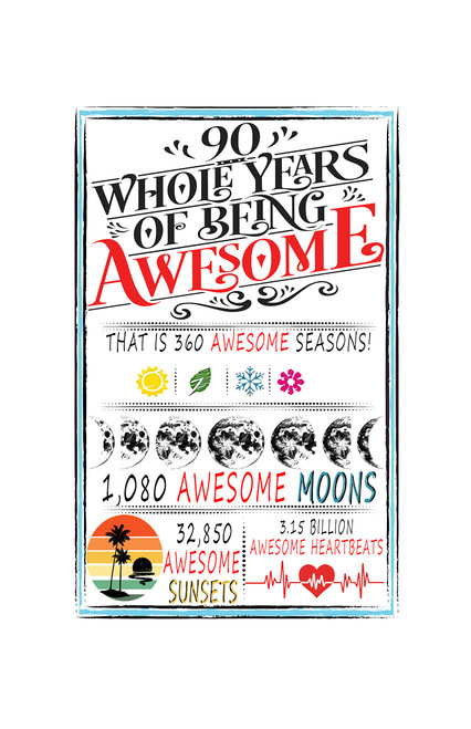 90 Years Of Being Awesome, 90 Year Old Birthday Signature Board Gifts for Men Women, Birthday Signature Board for Mom Dad Grandma Grandpa, 90 Year Old Gift Ideas, 90th birthday Signature Board for Best Friend Boyfriend Girlfriend Husband Wife, 90th B 90 Years Of Being Awesome, 90 Year Old Birthday Signature Board Gifts for Men Women, Birthday Signature Board for Mom Dad Grandma Grandpa, 90 Year Old Gift Ideas, 90th birthday Signature Board for Best Friend Boyfriend Girlfriend Husband Wife, 90th B