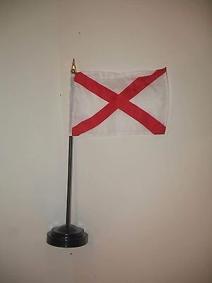RFCO Alabama State Flag 4"x6" Desk Set Black Base