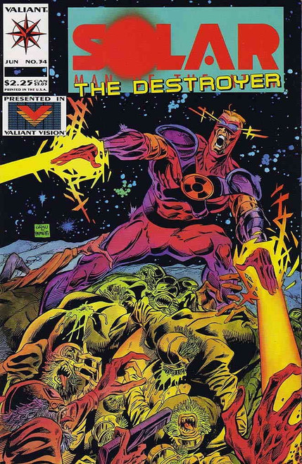 Solar, Man of the Atom #34 VF ; Valiant comic book | Valiant Vision