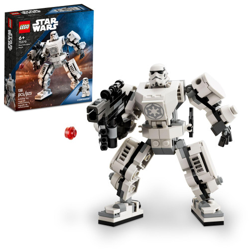 LEGO Star Wars Stormtrooper Mech 75370 Star Wars Collectible for Kids, This Buildable Star Wars Action Figure Features a Cockpit, Buildable Blaster and Iconic Imperial Stormtrooper Minifigure LEGO Star Wars Stormtrooper Mech 75370 Star Wars Collectible for Kids, This Buildable Star Wars Action Figure Features a Cockpit, Buildable Blaster and Iconic Imperial Stormtrooper Minifigure