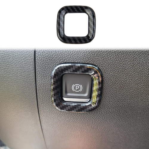 Fewshaw Carbon Fiber Electronic Parking Brake Button Ring Trim for 2019-2023 Chevy Silverado 1500/GMC Sierra 1500 for 2020-2024 Sierra/Silverado 2500 3500 HD Fewshaw Carbon Fiber Electronic Parking Brake Button Ring Trim for 2019-2023 Chevy Silverado 1500/GMC Sierra 1500 for 2020-2024 Sierra/Silverado 2500 3500 HD