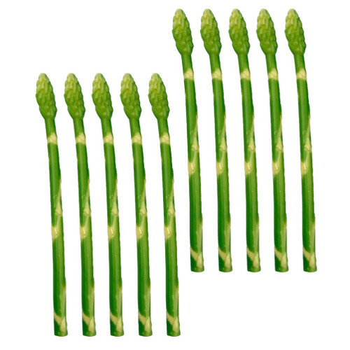VOSAREA 10pcs Artificial Asparagus Model Simulation Asparagus Display Props Lifelike Fake Asparagus House Decoration