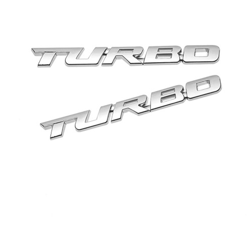 2 PC 3D Metal Turbo Emblem Logo Badg Turbo Side Fender Turbo Badge Car Trunk Nameplate Sticker Decal Suitable for Cars SUV Trucks (Silver) 2 PC 3D Metal Turbo Emblem Logo Badg Turbo Side Fender Turbo Badge Car Trunk Nameplate Sticker Decal Suitable for Cars SUV Trucks (Silver)